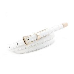 Snake Pattern Thin Belt for Women Fashionable Dress Jeans Belt
