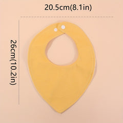 3pcs Cotton Baby Bibs Newborn Feeding Smock Infant Triangle Flower U shaped