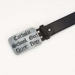 Men's PU Leather Buckle Belt for Outdoor Party Holiday