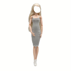 Doll Costume Party Dress 1/6 Doll Accessories Girl Gift No Doll