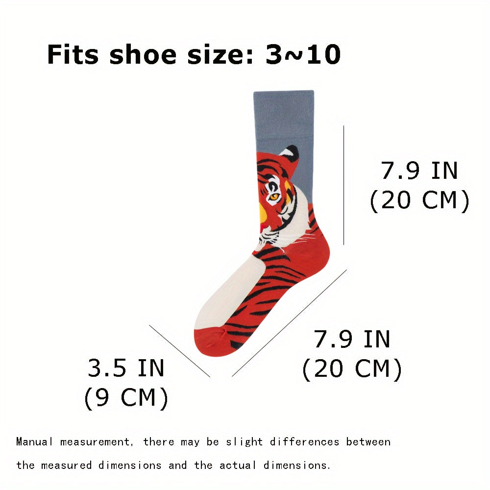 Crazy Funny Socks Colorful Novelty Crew Socks For Men Women