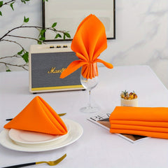 6pcs Square Cloth Napkins Soft Washable Table Napkin for Dinner Cocktail Wedding