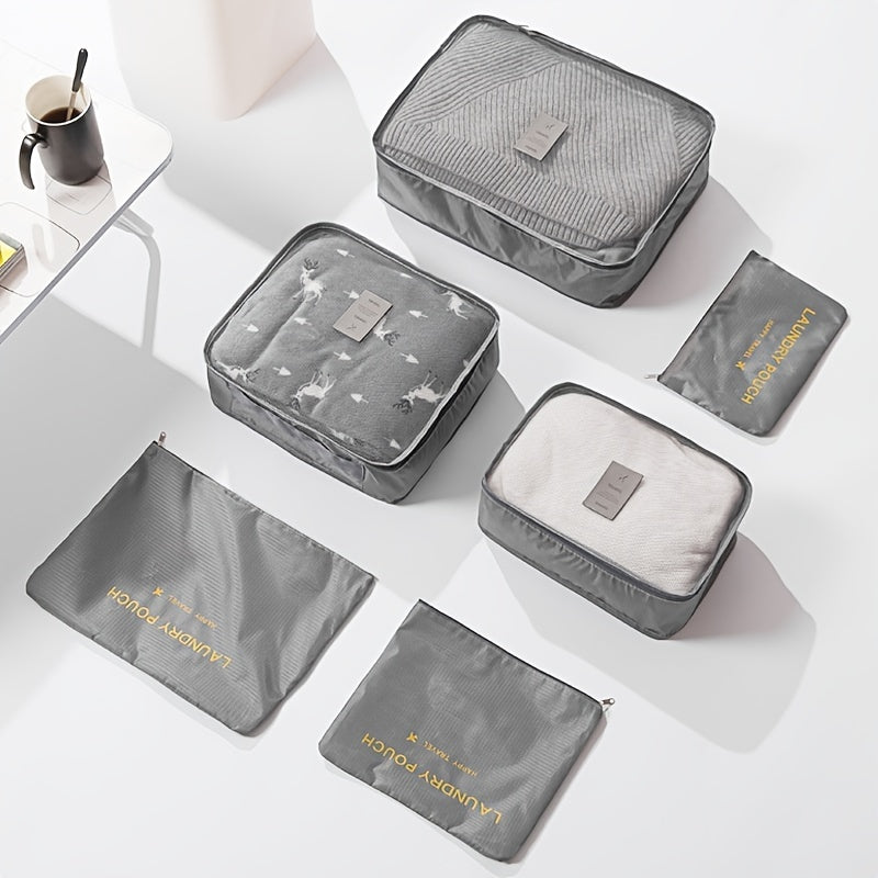 6pcs Travel Storage Bag Portable Clothes and Shoes Packing Bag Set