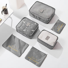 6pcs Travel Storage Bag Portable Clothes and Shoes Packing Bag Set
