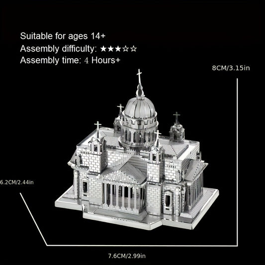 3D Metal Puzzle Kit St Isaac's Cathedral Model - Christmas Birthday Gift