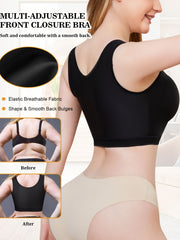 Front Buckle Wireless Bra Comfy & Breathable Full Coverage