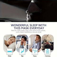 3D Contoured Sleep Eye Mask Soft Comfort Eye Shade Cover