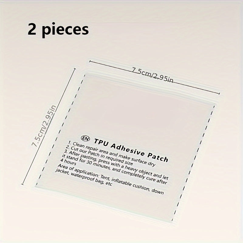 2pcs TPU Repair Patch Waterproof Repair Tape For Inflatable Product