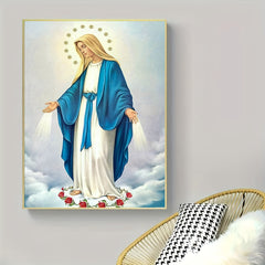 1pc Priest Pattern Canvas Painting Poster Religious Decor