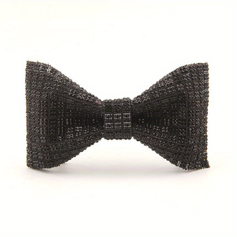 Men's Rhinestone Wedding Bow Tie Groom Decorative Accessories