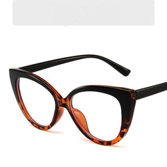 Cat Eye Anti Light Glasses Clear Lens Optical Spectacles