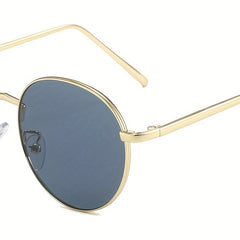 Round Metal Sunglasses Retro Anti Glare UV400