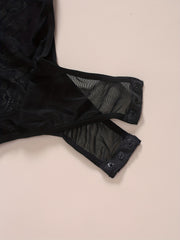 Floral Lace Sexy Plus Size Bodysuit Lingerie