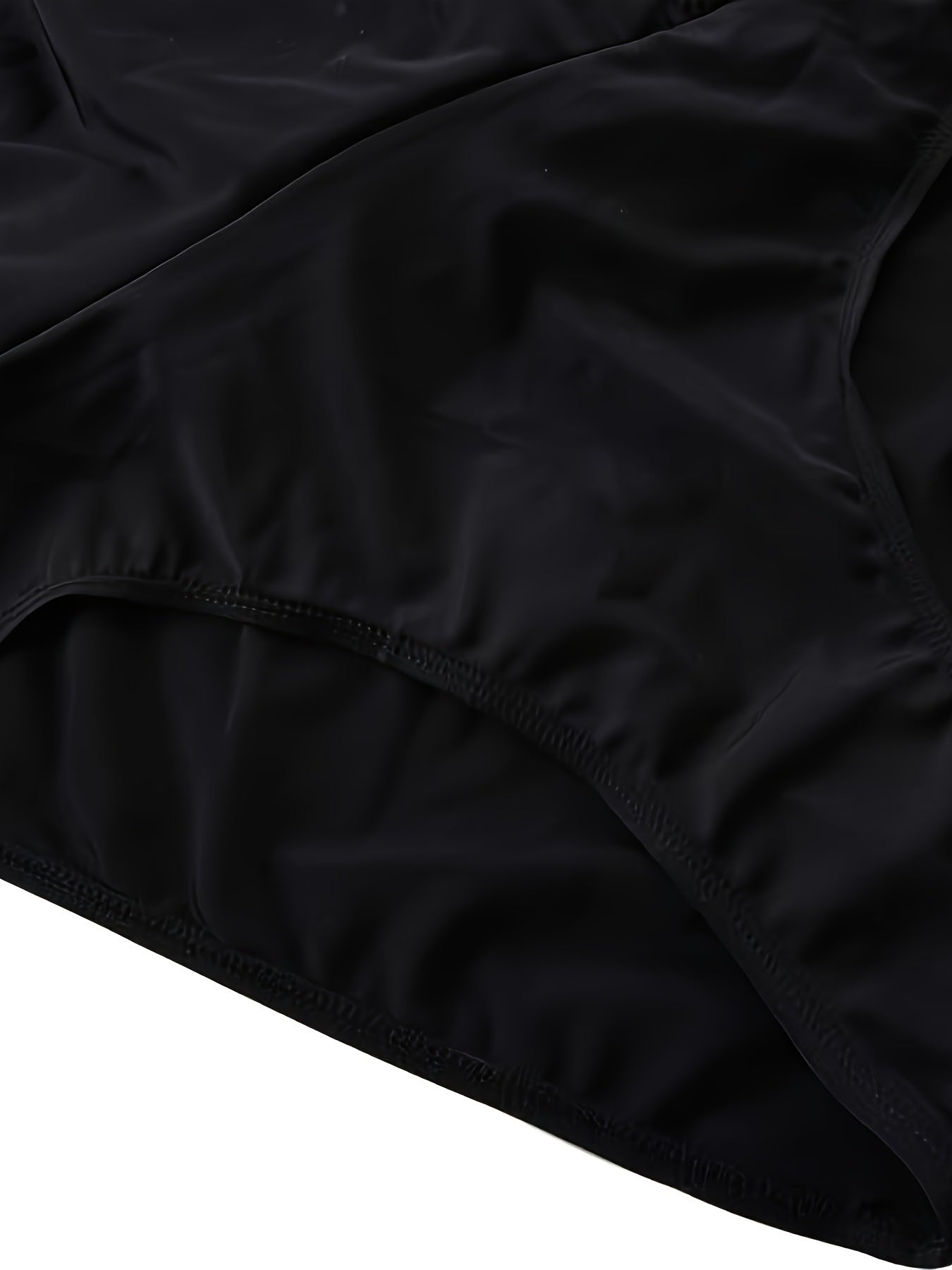 Solid Tummy Control Swimwear Skort