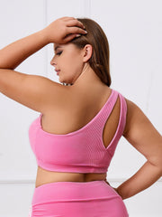 Seamless One Shoulder High Stretch Gym Bra