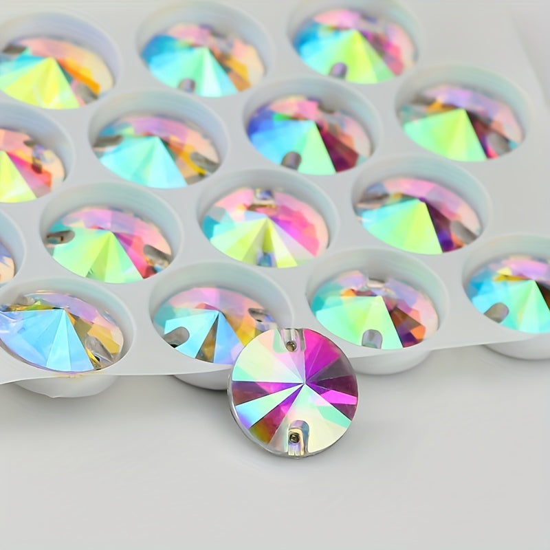 Crystal Sew On Rhinestone Flat Back Round Crystal Beads 3200