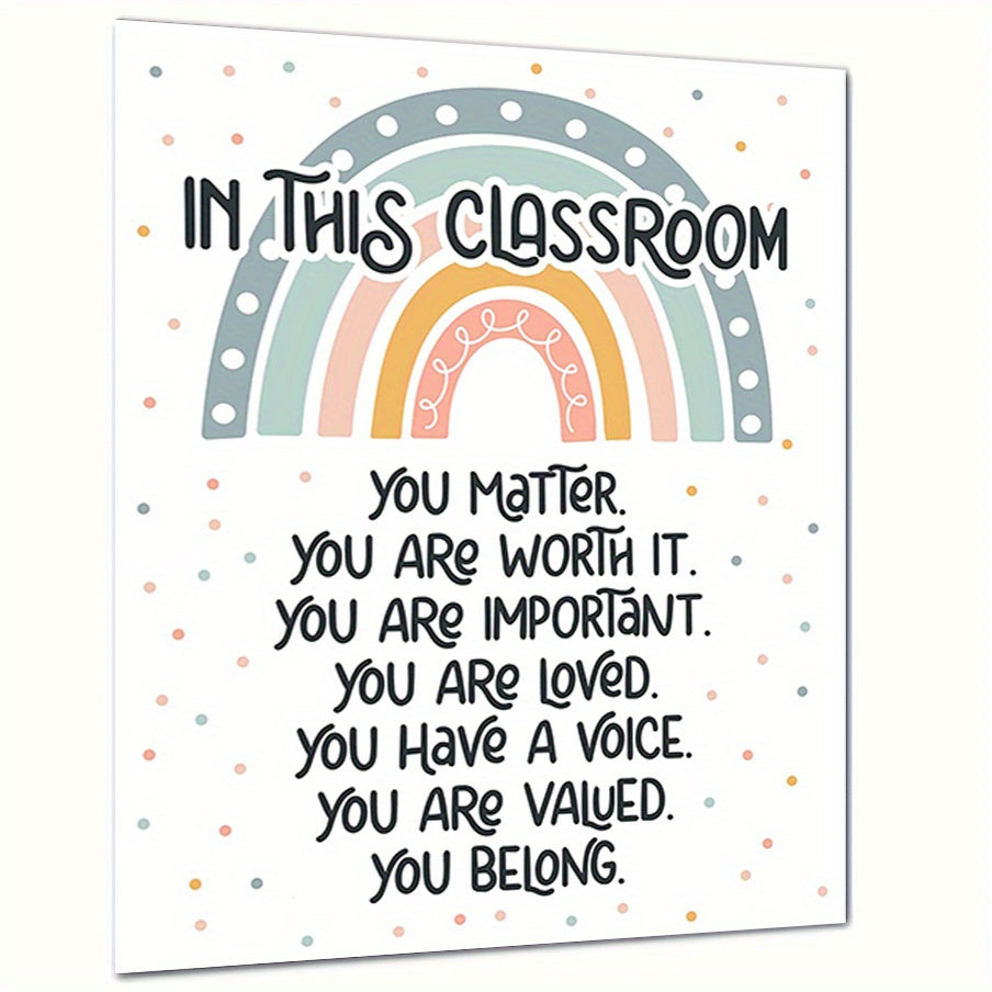 Boho Rainbow Decor Poster 8x10 UNFRAMED Print