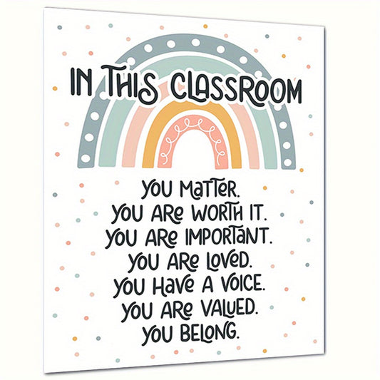 Boho Rainbow Decor Poster 8x10 UNFRAMED Print