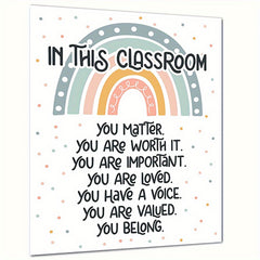 Boho Rainbow Decor Poster 8x10 UNFRAMED Print