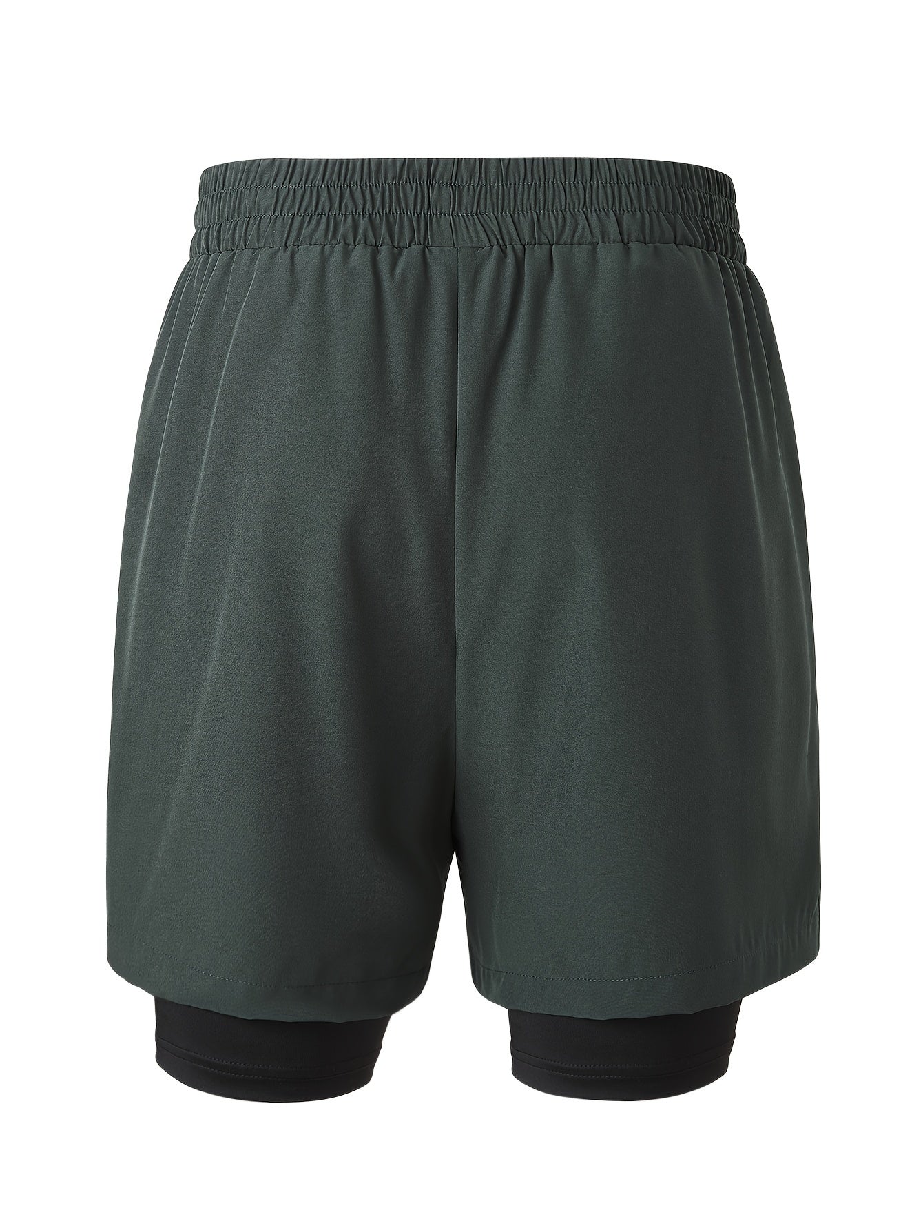 Men's Double Layer Sports Shorts for Gym Workout - Summer Training