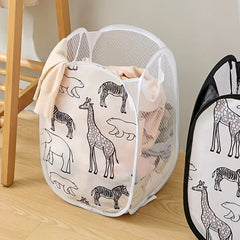 Cartoon Giraffe Laundry Basket Pop up Laundry Hamper With Handles
