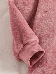 Girl's Fleece Loungewear Set Long Sleeve Hoodie Top & Pants