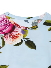 Girl's Floral Print Pajama Set Long Sleeve Top & Pants