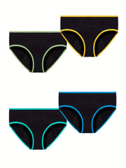 4pcs Menstrual Period Panties Breathable Anti Leak Lingerie Underwear