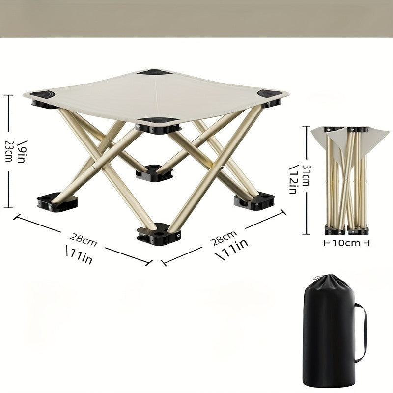 Foldable Outdoor Stool Lightweight Portable Fishing Chair Camping Picnics