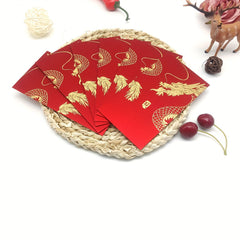 6pcs Year Of The Dragon Red Envelopes Lucky Money Universal Envelope