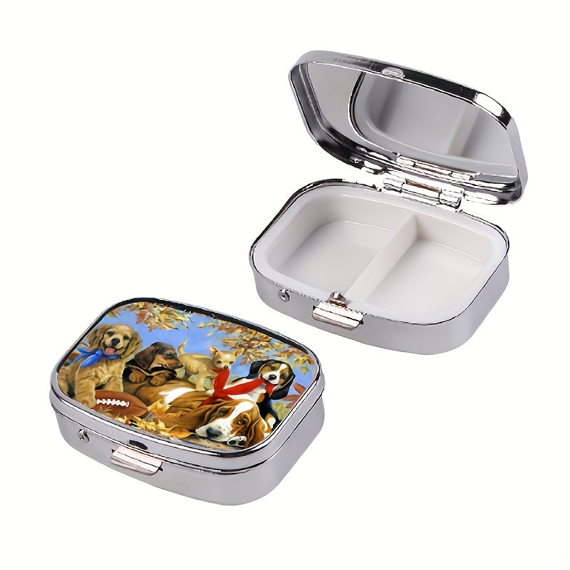 Compact Dog & Rugby Medicine Box Organizer