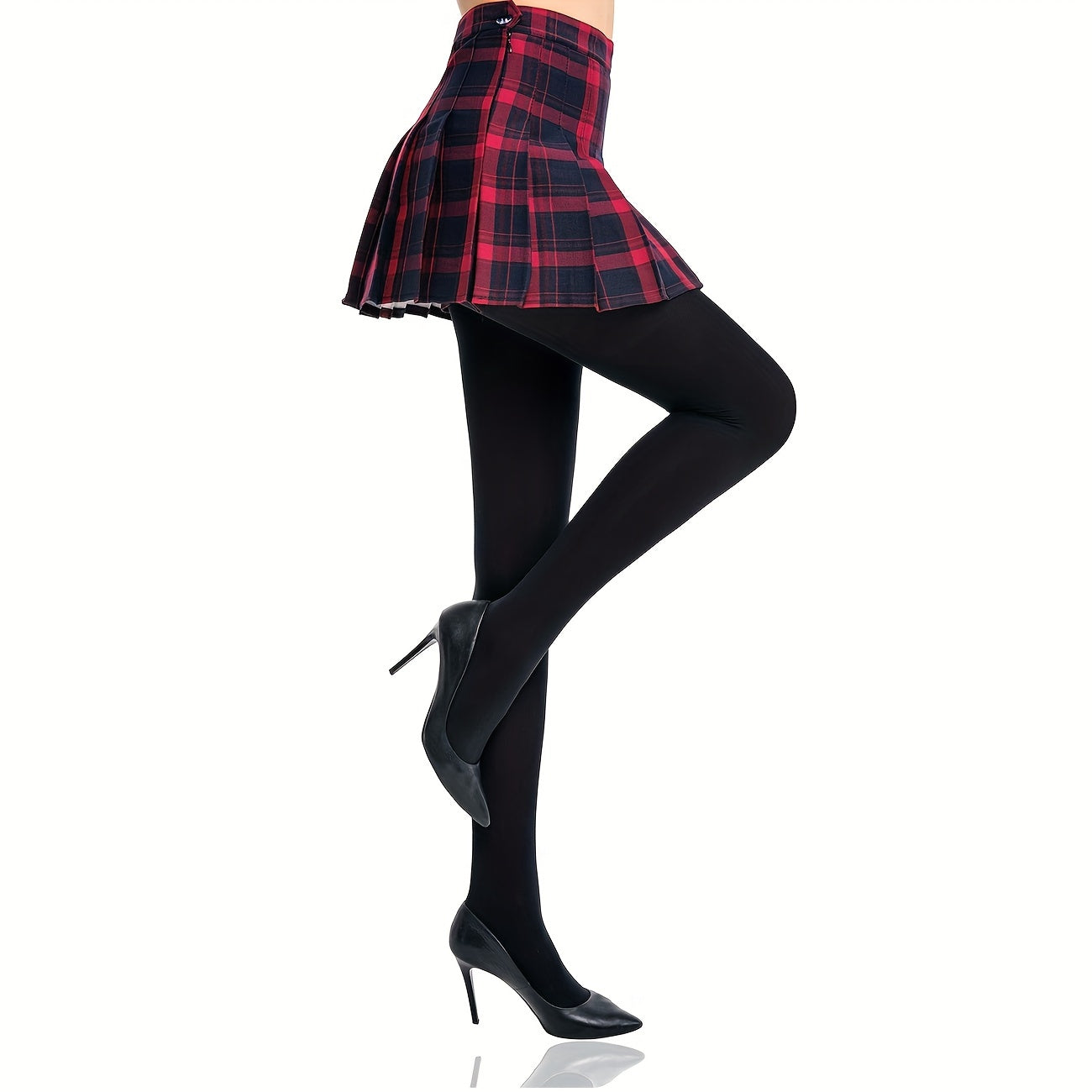 Opaque Slim High Waist Pantyhose Women's Stockings