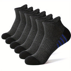 6 Pairs Striped Mesh Socks Comfy & Breathable Women's Stockings