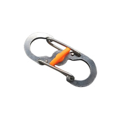 5pcs S Carabiner With Lock Mini Keychain Hook Anti Theft Metal Buckle