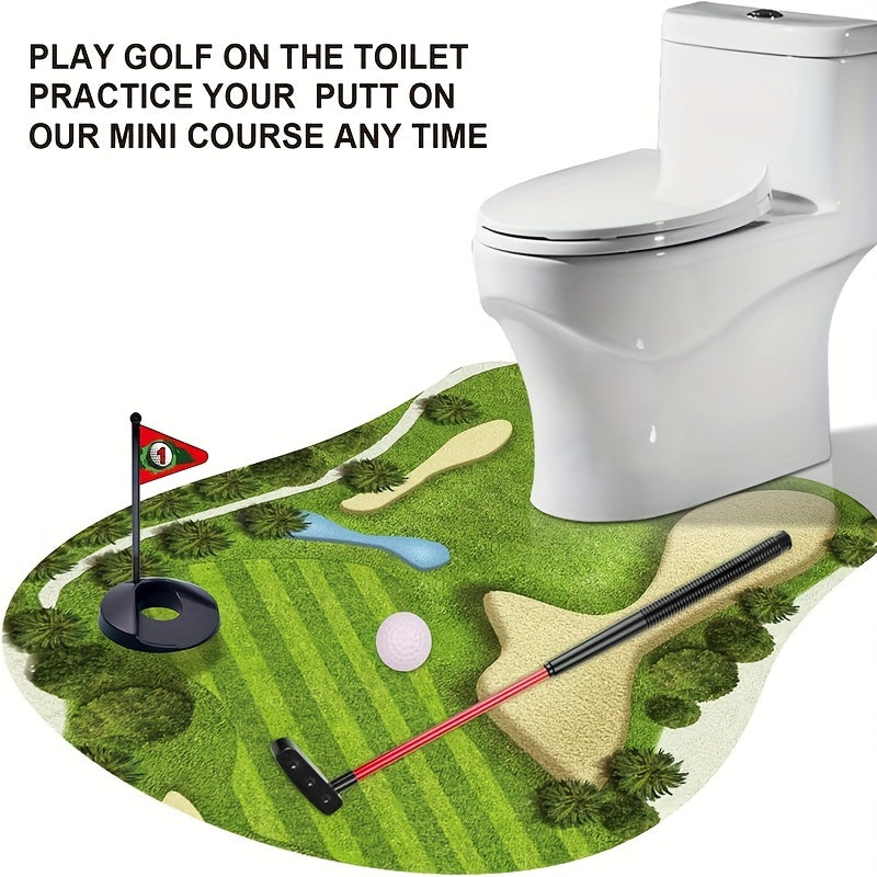 Toilet Golf Game Practice Mini Golf In Any Restroom Bathroom
