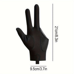 1 Pair Professional Three Finger Billiard Gloves