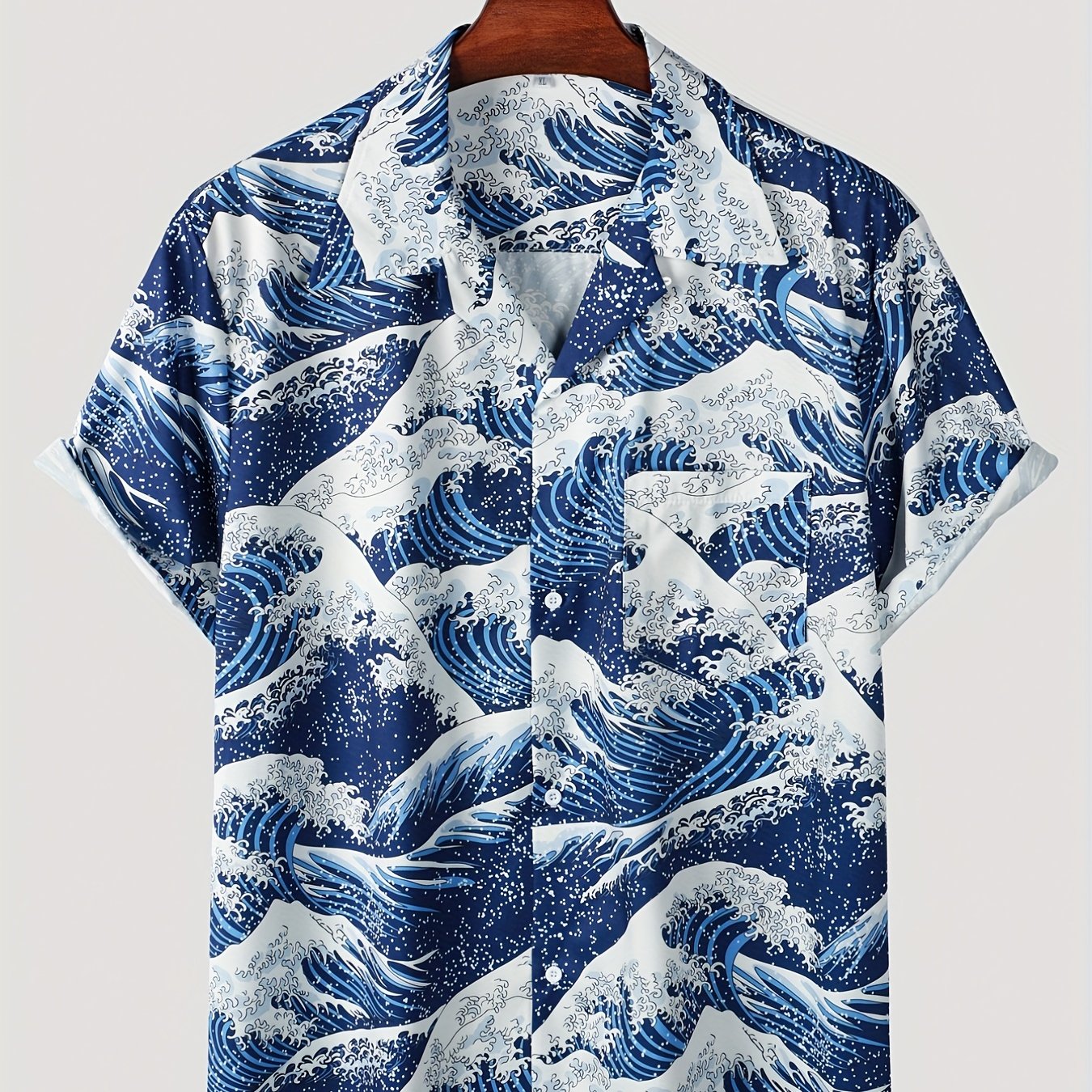 Men's Hawaiian Shirt for Summer Vacation Short Sleeve Button Up