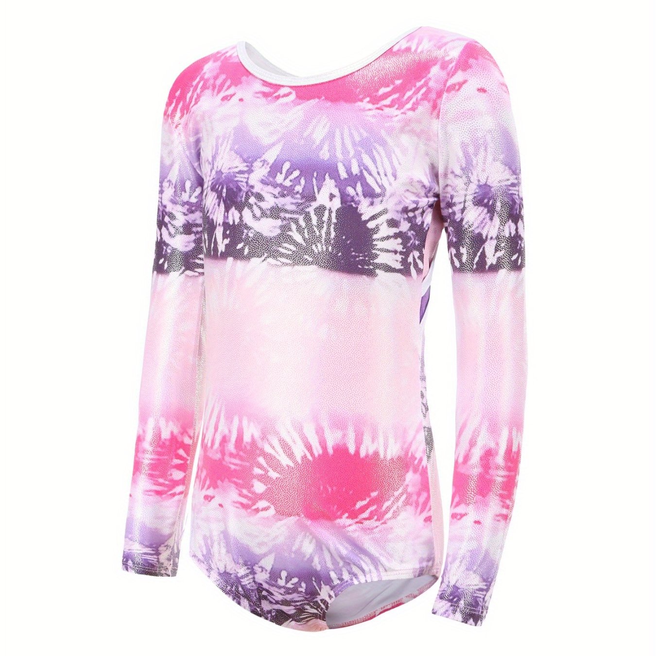 Girls' Stretchy Long Sleeve Ballet Leotard for Dance Gymnastics