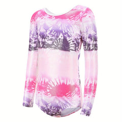 Girls' Stretchy Long Sleeve Ballet Leotard for Dance Gymnastics