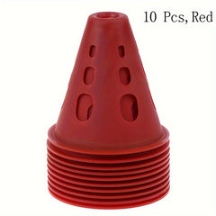 10pcs Soccer Training Signs Cones Marker Windproof for Football