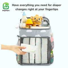 Hanging Diaper Caddy Organizer with Multiple Pockets