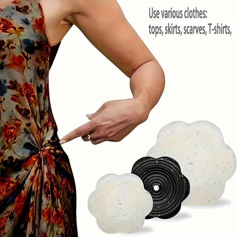 2pcs Waist Tightening Button Clips ABS Fashionable Accessory for Men & Women