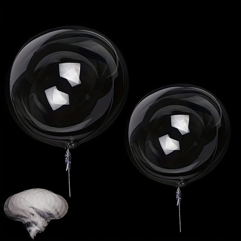 10pcs Transparent Balloons Crystal Bubble Wave Balloon Size 39 88 44