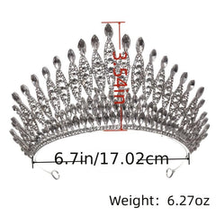 Bridal Crystal Rhinestone Wedding Crown Tiara Headpiece