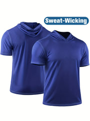 Men's Summer Loose Fit Quick Drying Sports Short Sleeve T shirt