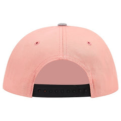 1pc CLUB Men's Pink Hip Hop Flat Brim Hat