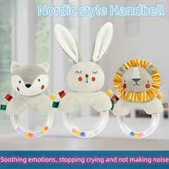 Baby Hand Rattle Grasping Training Plush Toy