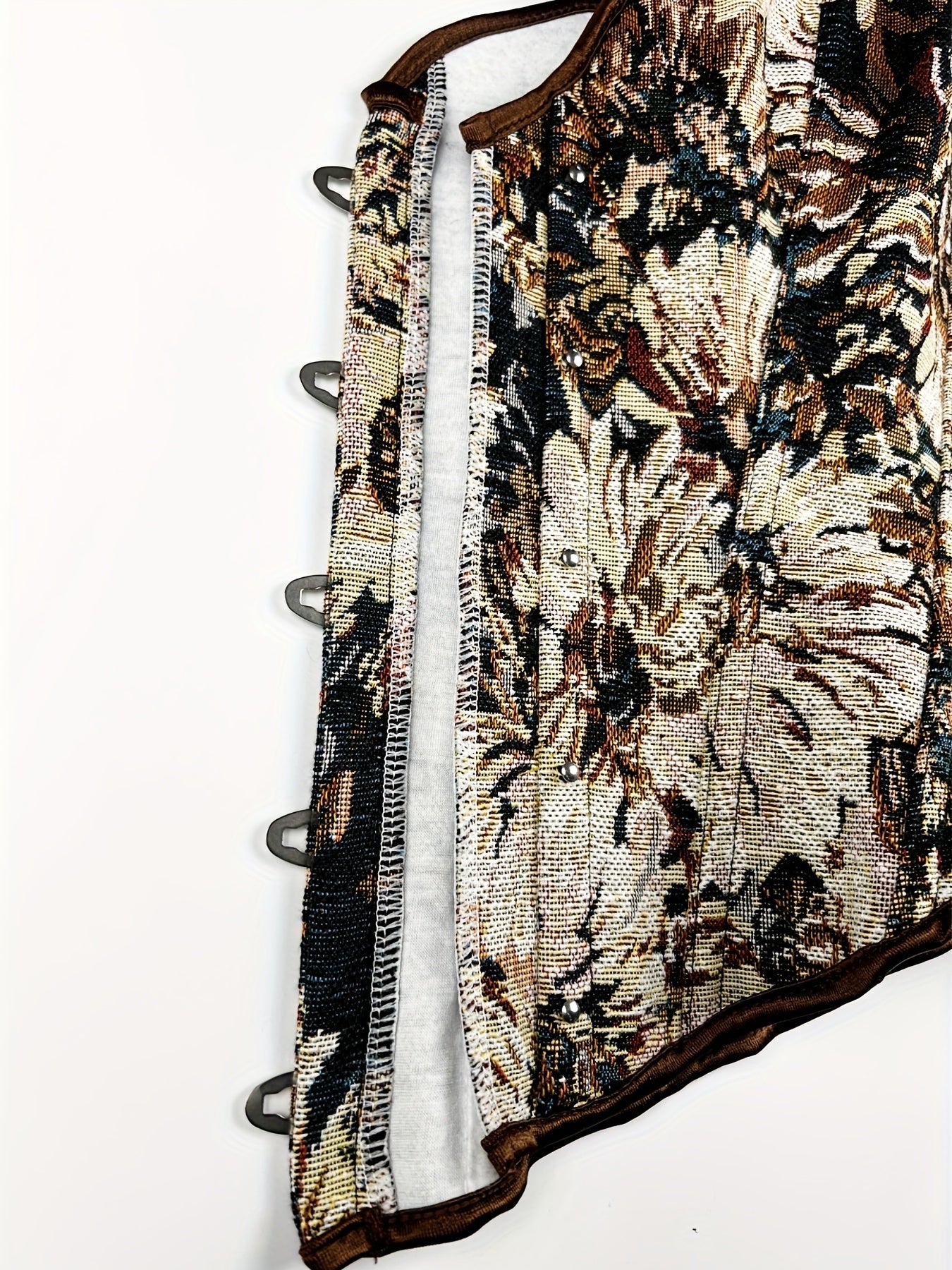 Floral Print Strapless Corset Push Up Lace Body Shaper Lingerie