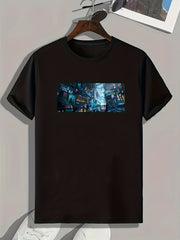 Night Street Pattern Men's Graphic T-Shirt
