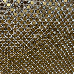 Hotfix Diamond Sticker Sheet Golden Hexagonal Dry